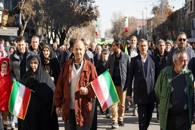 حضور پرشور مردم ارومیه در راهپیمایی ۲۲ بهمن‎