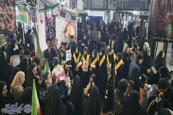 سوگواری دانش آموزان بابلسری در چهلم شهادت دانش آموزان میناب
