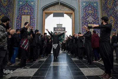 مراسم عزاداری ایام آخر ماه صفر در جوار حرم مطهر رضوی