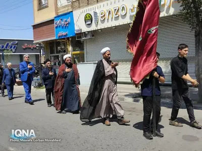 مراسم عزاداری خیابانی رحلت پیامبر اکرم (ص) در اهر