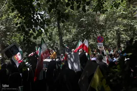 تجمع اعتراضی خانواده شهدا و ایثارگران در محکومیت حملات رژیم صهیونیستی و آمریکا