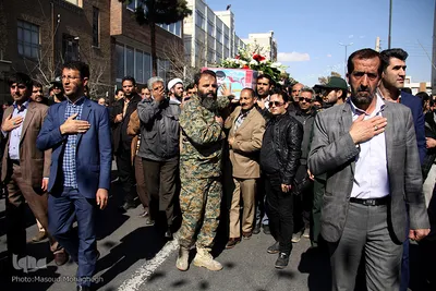 آیین تشییع پیکر شهید مدافع حرم، شهید محمد قنبریان در سمنان
