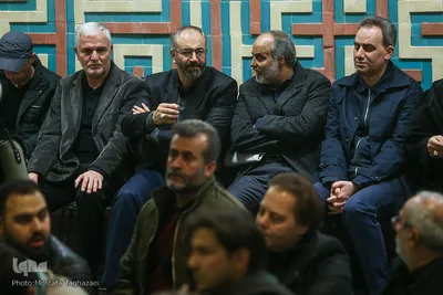 مراسم تجدید عهد هنرمندان با سردار آسمانی