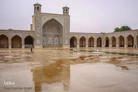 باران بهاری در مسجد تاریخی وکیل شیراز‎‎