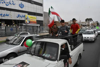 راهپیمایی خودرویی 22 بهمن 1400 - سمنان
