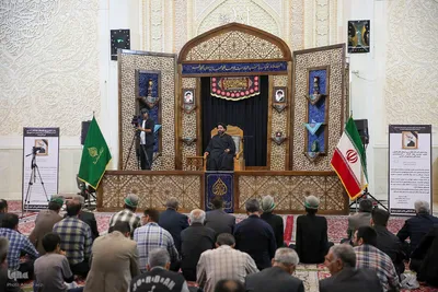 مراسم عزداری شب شهادت امام جعفر صادق علیه السلام در سوّمین حرم اهل‌بیت علیهم السلام‎