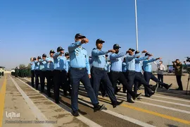 مراسم صبحگاه مشترک نیروهای نظامی و انتظامی استان همدان