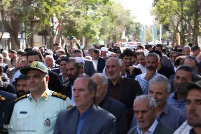 راهپیمایی بشارت نصر در شهرستان اهر