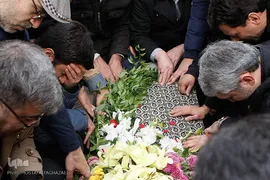 مراسم تشییع پیکر مرحوم «علیرضا تلیانی» خبرنگار ایسنا