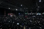 مراسم عزاداری شب عاشورای حسینی در جوار محل شهادت قائد شهید