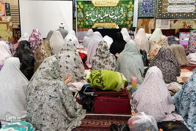 مراسم اعتکاف در مسجد جامع رجایی شهر کرج