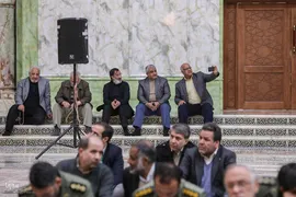 مراسم نثار تاج گل و تجدید بیعت جامعه قرآنی با آرمان‌های امام خمینی(ره) و مقام معظم رهبری