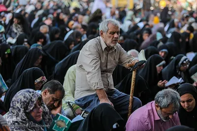 مراسم دعای عرفه در حرم مطهر رضوی