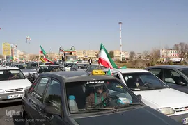 راهپیمایی خودرویی و موتوری 22 بهمن 1400 در یزد‎‎