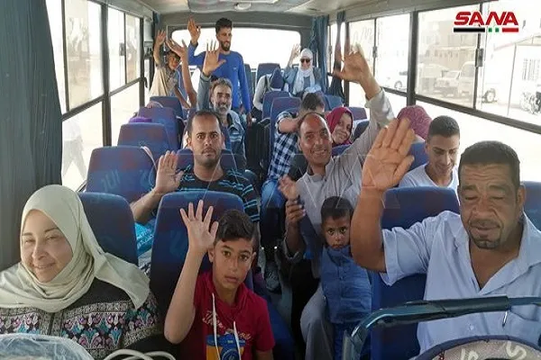 بازگشت گروهی از آوارگان سوری از اردوگاه «الازرق» اردن