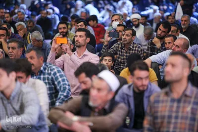 مراسم سوگواری شب شهادت امام صادق(ع) در حرم شاهچراغ