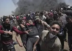 La grande marche du retour : des manifestants gazaouis attaqués