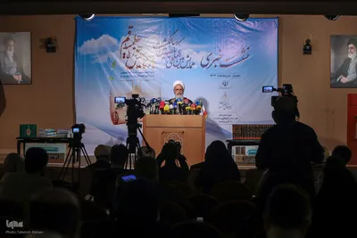 آیت‌الله علیرضا اعرافی، مدیر حوزه‌های علمیه کشور در نشست خبری همایش بین‌المللی یکصدمین سالگشت بازتأسیس حوزه علمیه قم