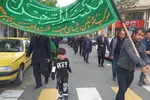 مراسم سوگواری و عزاداری خیابانی سالروز شهادت حضرت امام جعفر صادق(ع) در اهر