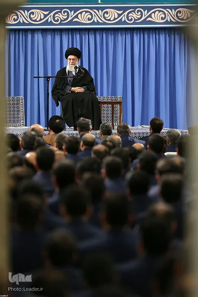 دیدار فرماندهان نیروی هوایی و پدافند هوایی ارتش با رهبر انقلاب