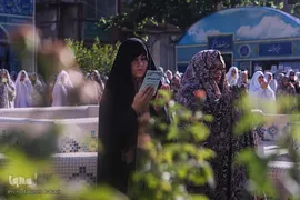 نماز عیدسعید فطر درجوار حرم حضرت امامزاده حسن(ع)