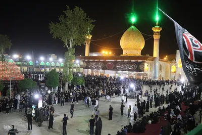 شب عاشورای حسینی در حرم شاهچراغ(ع)