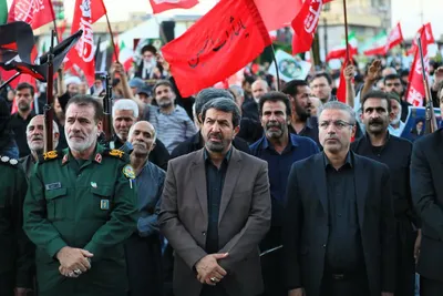 آیین باشکوه جاماندگان تشییع آقای شهید ایران در همدان