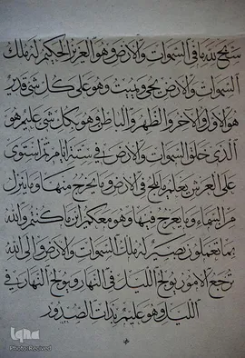 رتبه سوم ثلث عادی: اثر علیرضا فلاحت پیشه از تهران