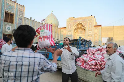 رزمایش کمک مومنانه در حرم مطهر شاهچراغ (ع)
