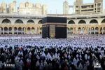 نماز عید فطر در مسجدالحرام اقامه شد + عکس