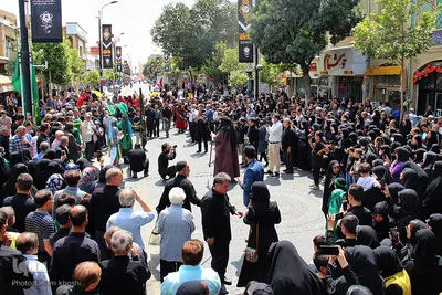حرکت نمادین کاروان امام حسین (ع) در زنجان