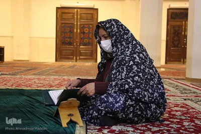 کرسی تلاوت قران کریم در حرم شاهچراغ(ع)‎‎
