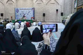 دیدارعوامل اجرایی سی و هشتمین جشنواره ملی قرآن با پدر شهید آیت‌الله آل‌هاشم‎