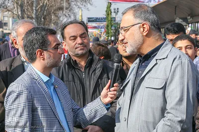 علیرضا زاکانی در راهپیمایی یوم الله ۲۲ بهمن