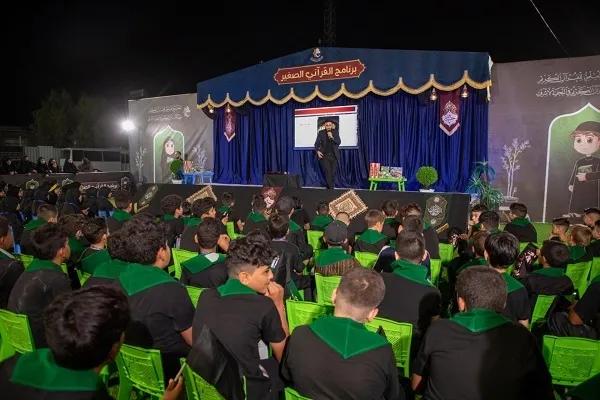 العتبة العباسية تطلق محطات لتعليم القراءة الصحيحة على طريق الزائرين + صور