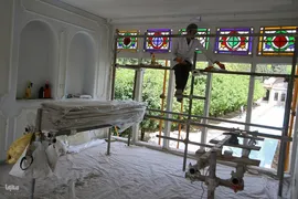 روند مرمت باغ ارم شیراز