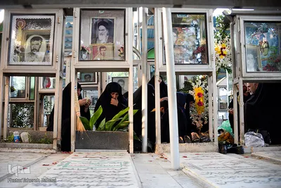 گلزار شهدای تهران، در روز شهادت امام رئوف