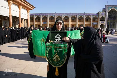 آیین گلاب شویی حرم مطهر حضرت شاهچراغ علیه السلام