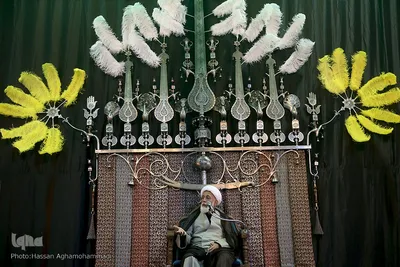 مراسم عزاداری شب تاسوعای حسینی در تکیه نفرآباد شهر ری