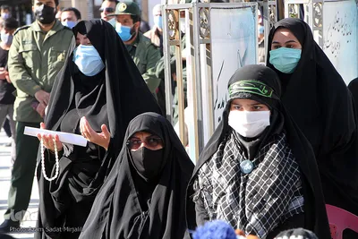 استقبال و تشییع چهار شهید گمنام در یزد‎