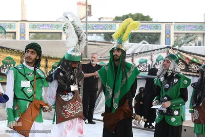 مراسم فدائیان سقا در امامزاده شاه سید علی(ع) قم

