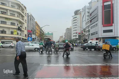 بارش اولین باران پاییزی در تهران