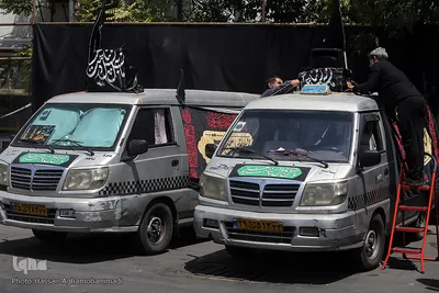 دسته عزاداران حسینی تاکسی رانان شهر تهران