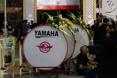 عزاداری شب هشتم محرم در گلستان شهدای اصفهان