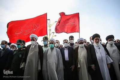 تشییع پیکر شهید حجت‌الاسلام محمد اصلانی در حرم مطهر رضوی