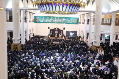مراسم سوگواری شب شهادت رهبر معظم انقلاب در حرم شاهچراغ(ع)