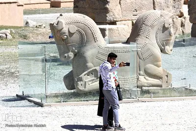 مسافران نوروزی مجموعه جهانی تخت‌ جمشید‎‎