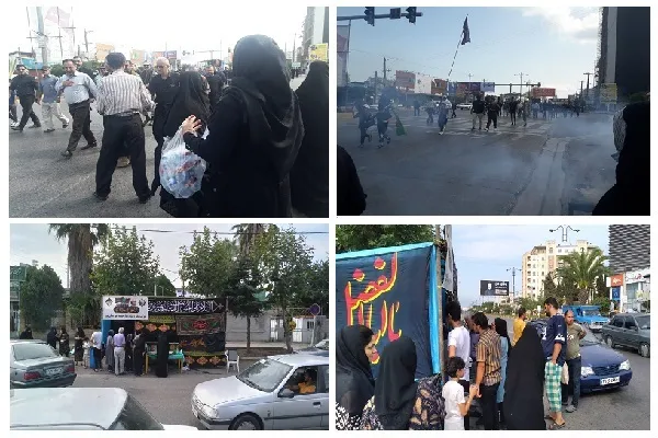 برپایی پیاده‌روی جاماندگان اربعین در شهرستان نور