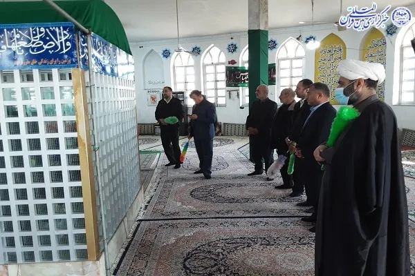 آئین غباروبی آستان مطهر امام زاده حسن(ع) هادی شهر