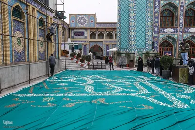 رونمایی از بزرگترین کتیبه دست‌نویس کشور در امام زاده صالح